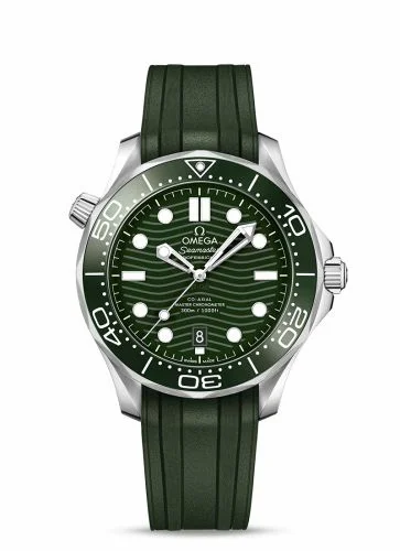 Omega Seamaster Diver 300M Master Co-Axial 42 Stainless Steel / Green / Rubber 210.32.42.20.10.001 (21032422010001)